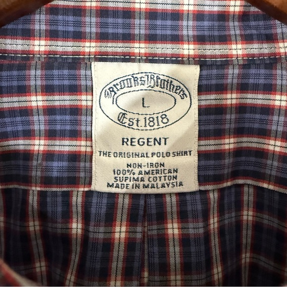 Brooks Brothers Men’s Blue and Red Button Down 100% Cotton - Picture 5 of 6